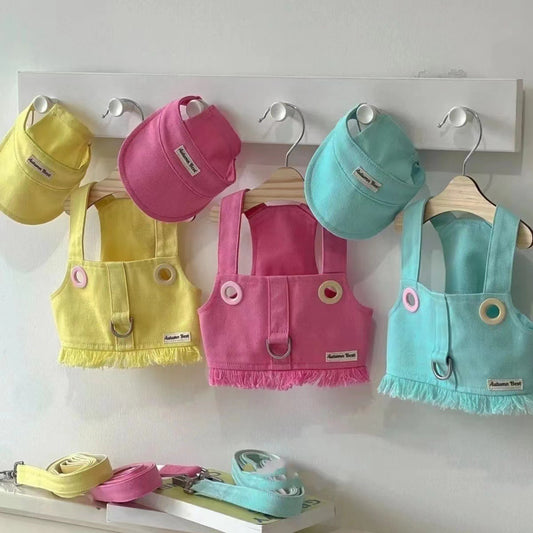 Candy Color Denim Vest